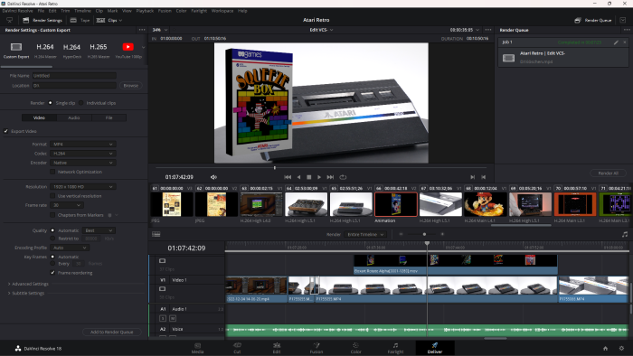 Der Arbeitsbereich Deliver bietet die Render-Optionen. (Screenshot: Martin Wolf/Golem.de)